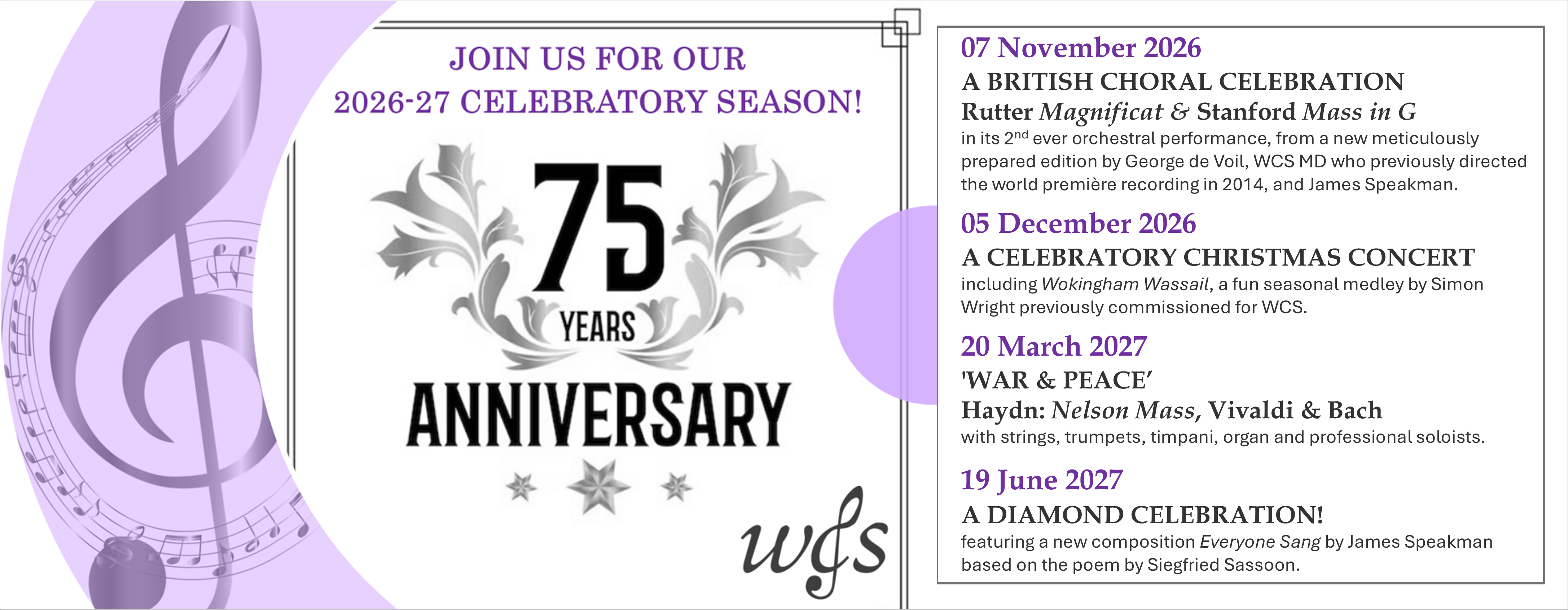 2026-27 SEASON: CELEBRATING OUR 75TH ANNIVERSAY IN STYLE! 2026-27 SEASON: CELEBRATING OUR 75TH ANNIVERSAY IN STYLE!