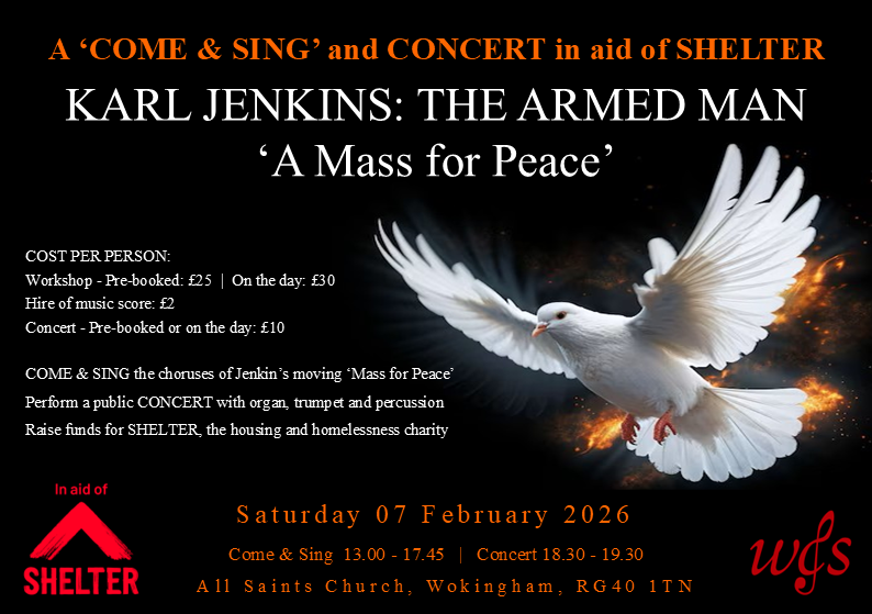 KARL JENKINS: THE ARMED MAN - ‘COME & SING’ and CONCERT
